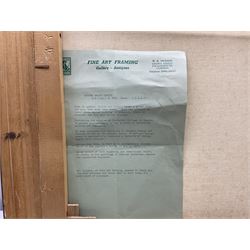 Andrew Grant Kurtis (British 1963-): Lakeside and Mountains, oil on canvas signed 49cm x 74cm; A Busch (British 20th Century): Cumbria, oil on canvas signed 49cm x 59cm (2)