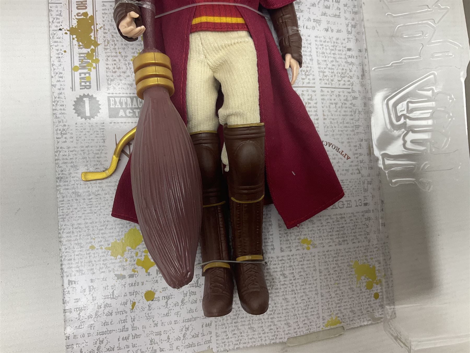 Three Mattel carded Harry Potter dolls - Harry, Hermione & Dumbledore; Vivid Imaginations Take That Robbie doll; all boxed; three Manchester United figures of players (one boxed); and The Simpsons 3-D Chess Game; boxed