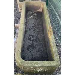 Large 19th century rectangular stone trough - THIS LOT IS TO BE COLLECTED BY APPOINTMENT FROM DUGGLEBY STORAGE, GREAT HILL, EASTFIELD, SCARBOROUGH, YO11 3TX