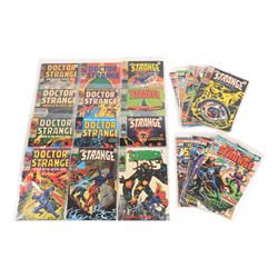 Twenty-one Marvel Silver and Bronze Age 'Doctor Strange' comics, spanning years 1968-1974,...