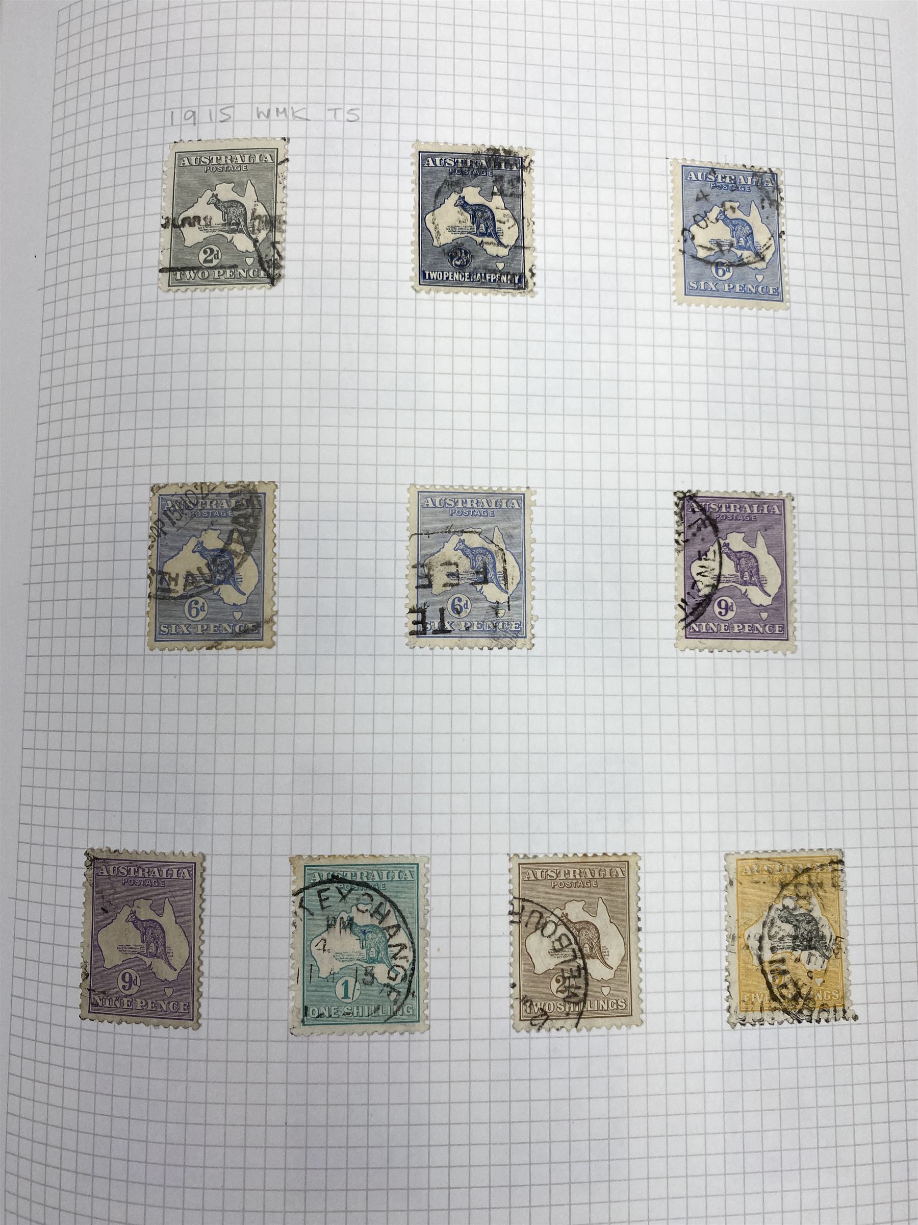 Australia 1913 and later stamps, including used and unused examples, postage due stamps, Queen Elizabeth II issues etc, housed in 'The Utile Hinged Leaf Album'
