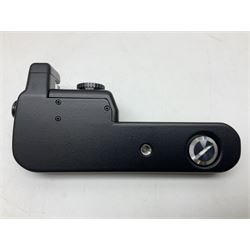 Nikon F3T camera body, in champagne/ titanium colourway, serial no. T8215031, with 'Nikon Nikkor 50mm 1:1.4' lens, Nikon MD4 motor drive, serial no. 156592 and Nikon MK-1 Firing range converter, all with original boxes 