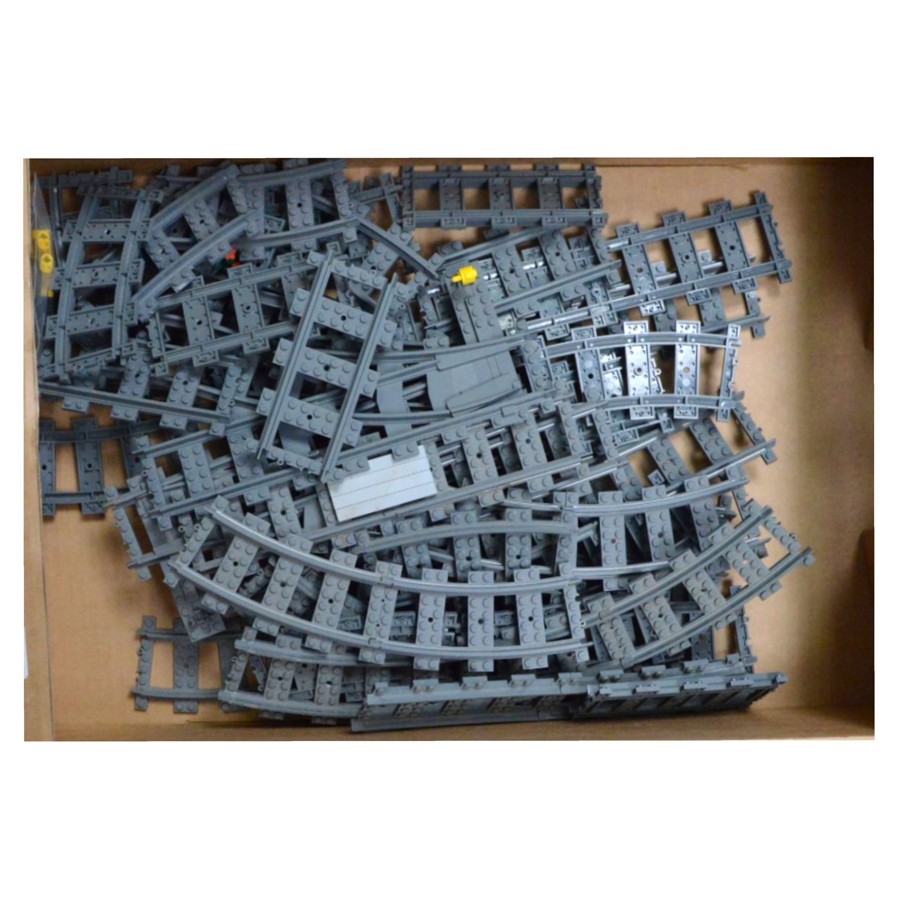 Lego City trains, including 7897 and 7898, controller and track, trains built, includes instructions