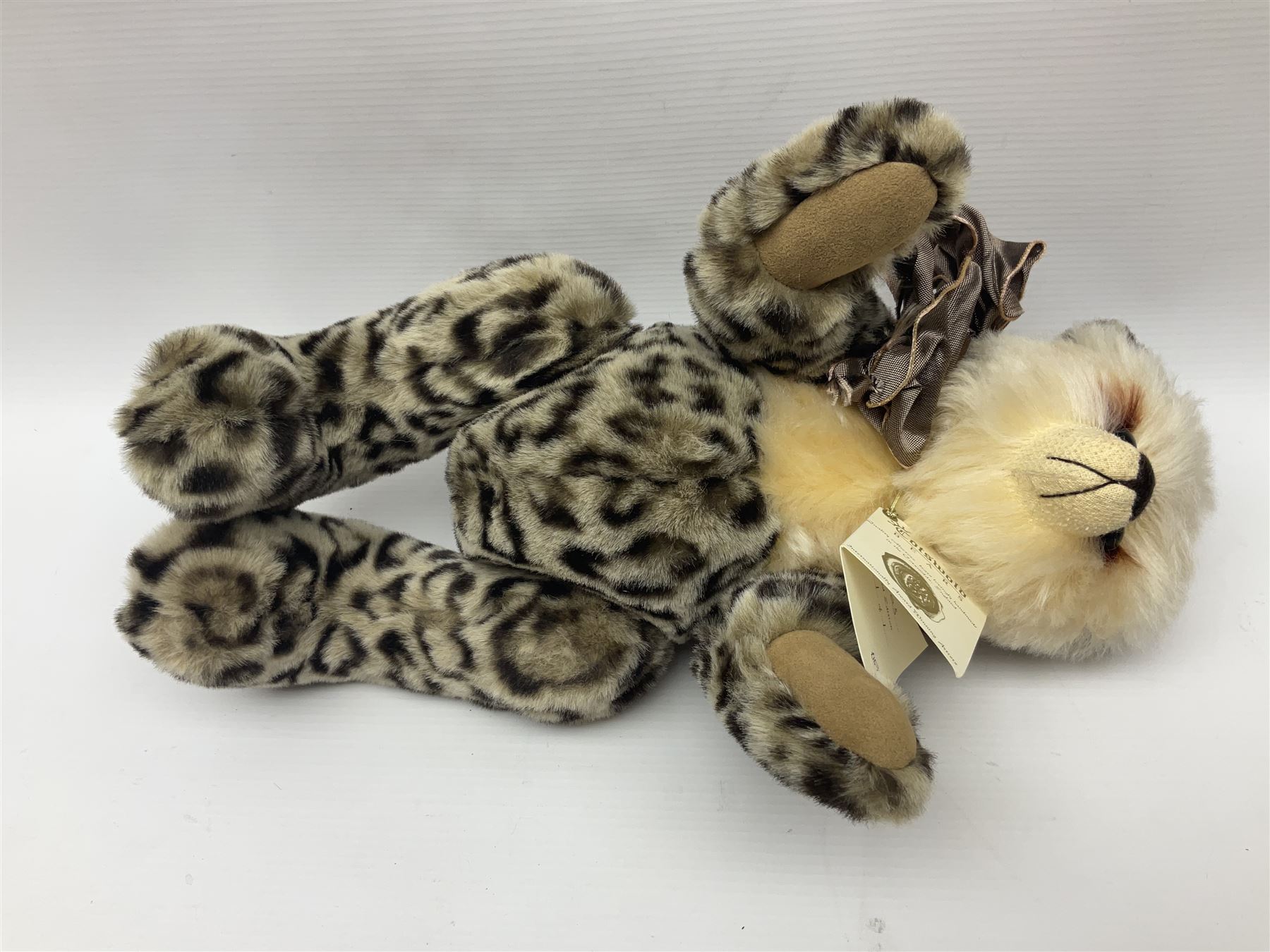 The Cotswold Bear Company - three limited edition teddy bears comprising ‘Lucas’ no. 1/1 H37cm and ‘Stonehenge’ no. 2/15 H39cm, both from the Back to the Wild Cub collection; and ‘Monsoon’ no. 3/10 H34cm from the Safari collection; all with original labels and purchase receipts (3) 