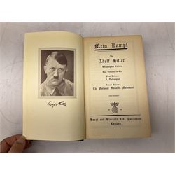 Hitler Adolf: Mein Kampf. 1939. Unexpurgated Edition. Two volumes in one.