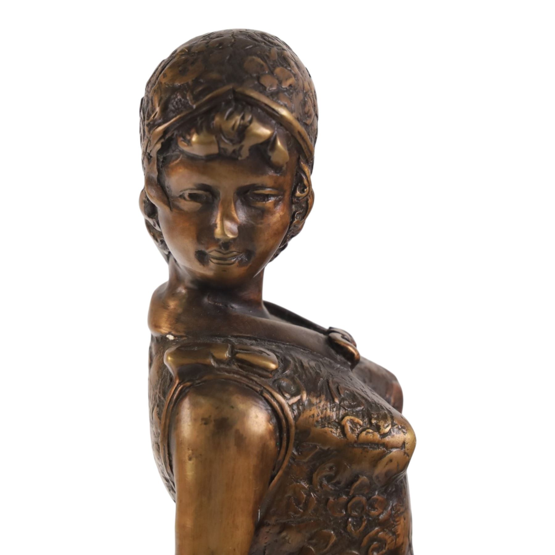 After Chiparus three Art Deco figures modelled dances, H60cm 
