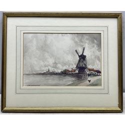 Victor Noble Rainbird (British 1887-1936): 'In Belgium', watercolour signed and titled 20cm x 30cm