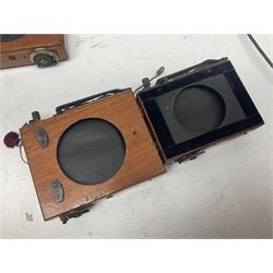 Selection of Brass Camera Lenses, to include Ross London lens 8 1/2 x 6 1/2, Beck Symmetrical lens, etc together with lens holders 