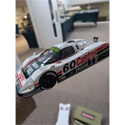 Motorbox Exoto Jaguar XJR-9 IMSA, in white, green and red Castrol livery #60, boxed