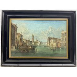 Alfred Pollentine (British 1836-1890): 'The Grand Canal' and 'Santa Maria della Salute' Venice, pair oils on canvas signed, titled verso 40cm x 60cm (2)