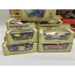 Matchbox - approximately sixty Models of Yesteryear to include special edition 1820 Passenger Coach and Horses, limited editions 1894 Aveling-Porter Steam Roller, 1829 Stephensons Rocket and 1905 Fowler Showman’s Engine; older models from the 1970s such as Y-1 1911 Model ‘T’ Ford, and a large quantity of modern models with reference materials in folder; mostly boxed 