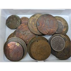 Great British and World coins, including pre-decimal pennies, United States of America 1902 quarter dollar, Netherlands 1940 one gulden, two Queen Elizabeth II Canada 1966 fifty cent coins etc