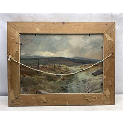Joseph Pighills (British 1902-1984): Bridlington Harbour, oil on board signed twice, titled and with similar sketch verso 32cm x 46cm
