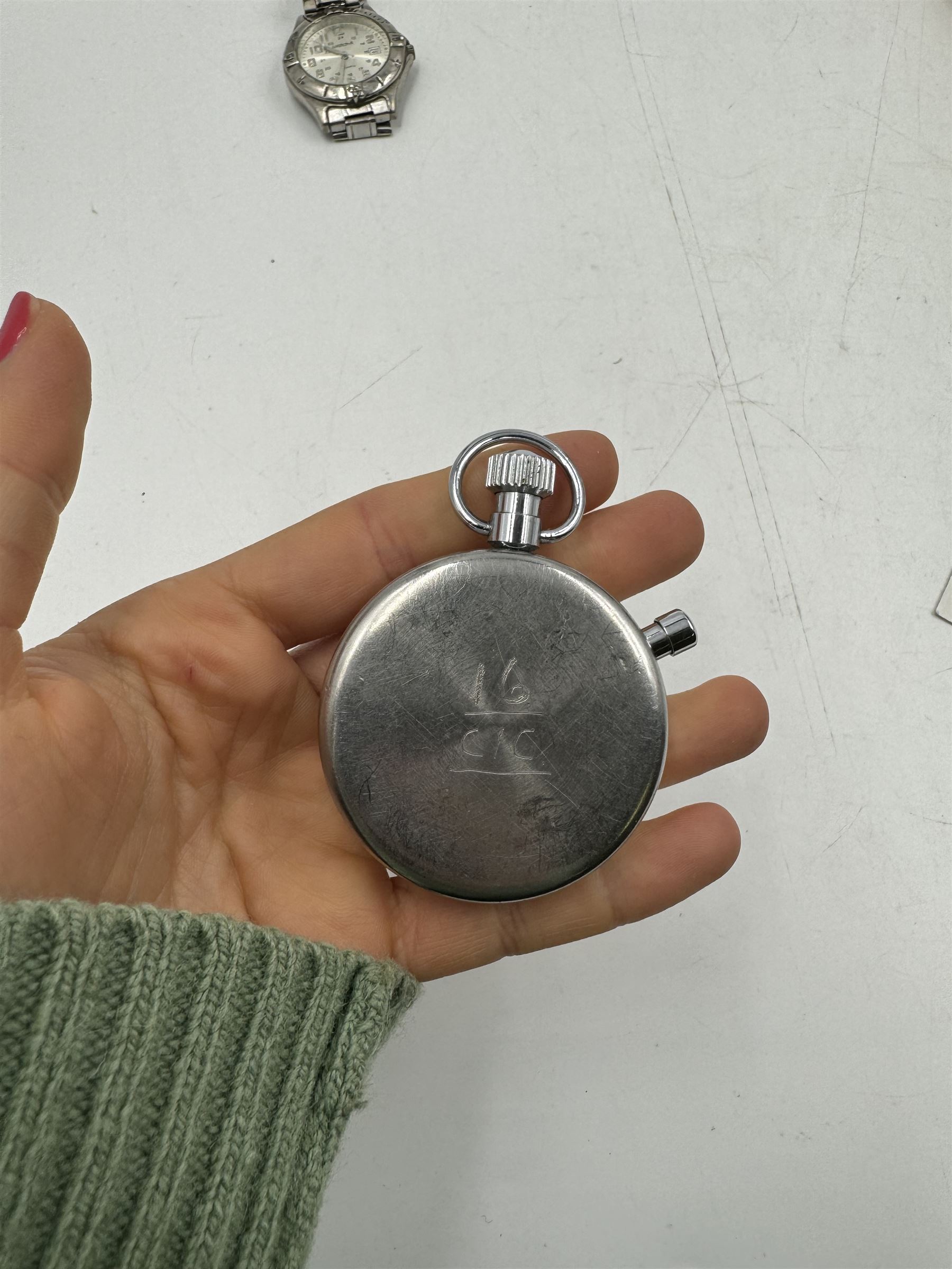 Six gentleman's wristwatches, including Avia, La Carre and Le Chat examples, together with a Smiths shockproof stop watch and a Sekonda stop watch, and a collection of spare watch straps