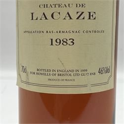 Chateau de Lacase, 1983 Bas Armagnac, 70cl, 46% vol