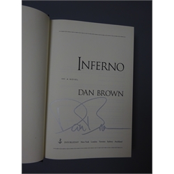  Brown Dan: Inferno. 2013 Doubleday. Signed on the title page in silver.  