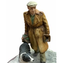 Border Fine Arts figure, An Early Start, model No. JH91B by Ray Ayres, on wood base L27cm. 