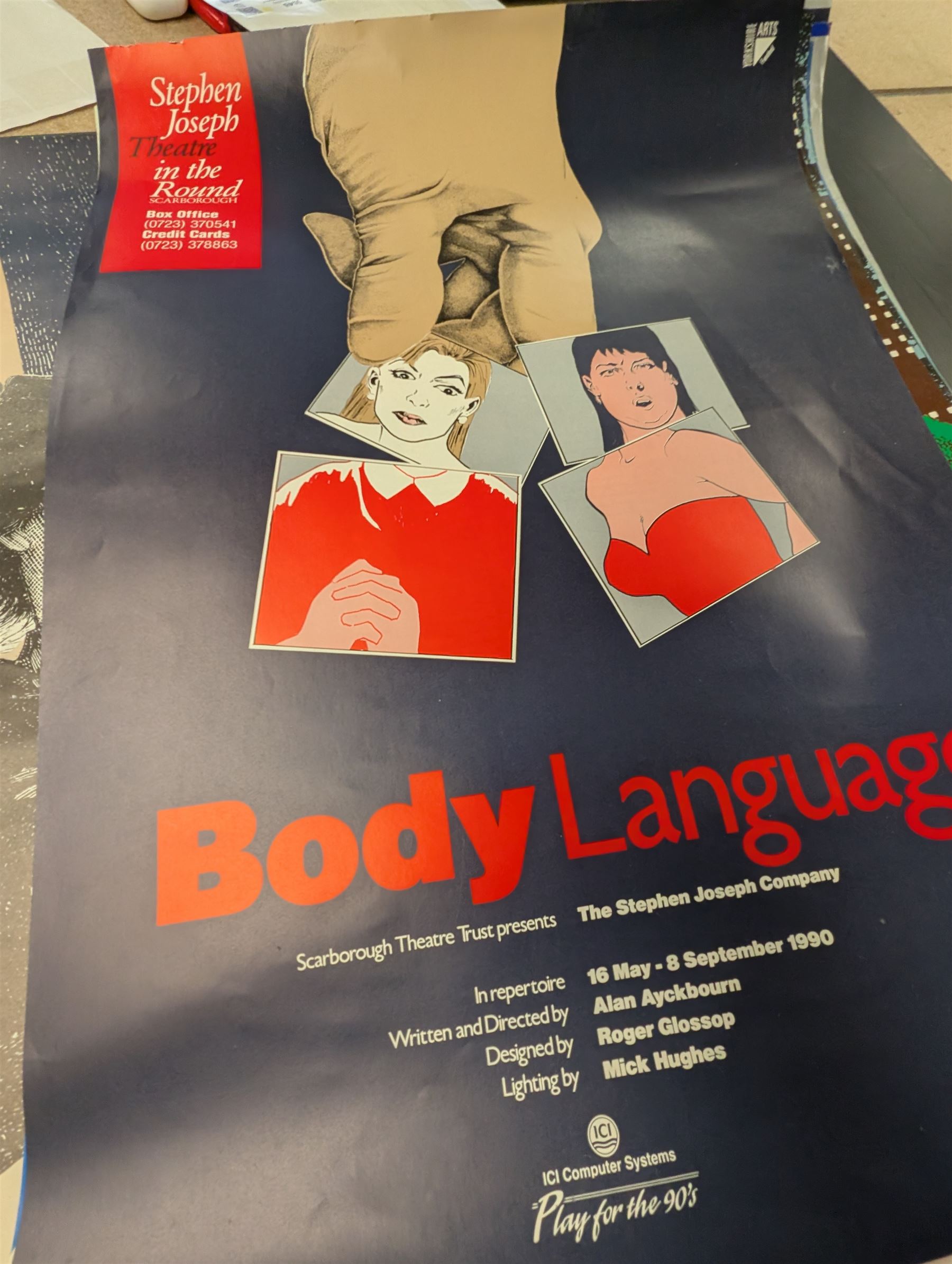 Approximately 50 Stephen Joseph Theatre posters, including several signed examples with signatures of Alan Ayckbourn and cast members, together with theatre programmes and other ephemera