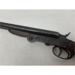 RFD ONLY AS ONE BARREL OUT-OF-PROOF -  – Belgian .410 folding side-by-side double barrel hammer shotgun with 66cm(26