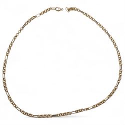 9ct gold fancy link chain necklace