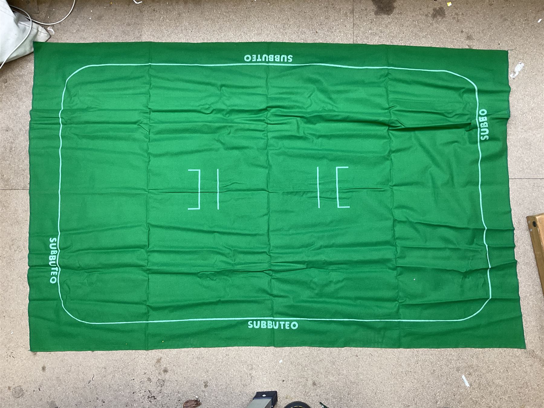 Subbuteo - 1970s Football Express 5-a-side table football game; together with Test Match Edition Table Cricket; both boxed with instructions (2)