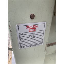 Industrial Mini max S45 bandsaw and table saw, with hitachi table saw, planer, jointer combo and “Axminster”, power tool centre - THIS LOT IS TO BE COLLECTED BY APPOINTMENT FROM DUGGLEBY STORAGE, GREAT HILL, EASTFIELD, SCARBOROUGH, YO11 3TX