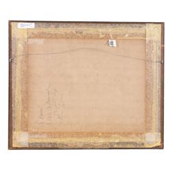 James William Booth (Staithes Group 1867-1953): Man with Scythe in the Hayfield, watercolour signed 25cm x 35cm