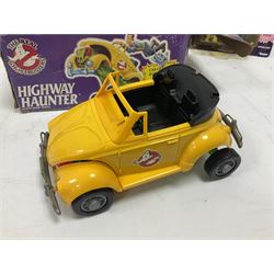 Ghostbusters - 'ECTO 1' car with two figures; ECTO-2 Vehicle, Highway Hunter Action Ghost Vehicle and Haunted Vehicles Air Sickness; all boxed; racing car with Egon Spengler driver; two 1984 Marshmallow Man figures; and four unopened carded/boxed figures etc