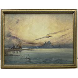 William Foxley Norris KCVO (British 1859-1937): Venice at Sunset, watercolour signed and dated 1926, 45cm x 60cm 
Notes: Foxley Norris was Dean of York between 1917 and 1925 and of Westminster from then until his death in 1937; he was also a keen artist.