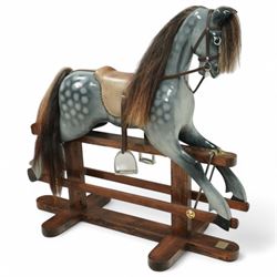 Wooden rocking horse, in Dapple Grey pai