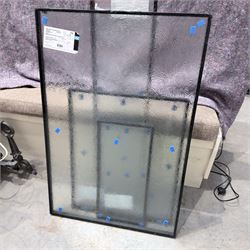 Four privacy double glazed windows, flower design 