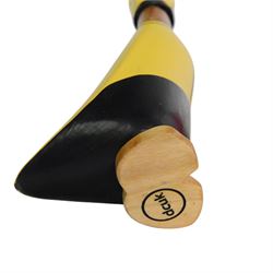 Dcuk, five wooden ducks, in cycling outfits and helmets, H20cm