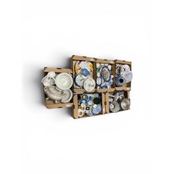 Large collection of ceramics, including Crown Devon tea set, Royal Worcester trinket dish,...