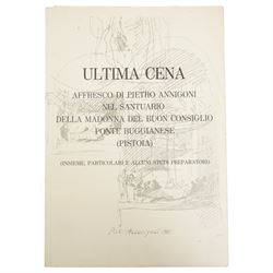 Pietro Annigoni OMRI (Italian 1910-1988): 'The Last Supper' and Preparatory Studies, set ten colour prints the first signed in pen, with original folder also signed 50cm x 35cm (10) (unframed)