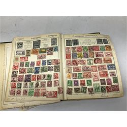 Great British and World Queen Victoria and later stamps, including QV penny black with red MX cancel, various penny reds, King George VI used high values to ten shillings, Australia, Austria, Belgium, Brazil, Cape of Good Hope, small number of Chinese stamps etc, first day covers and other similar items, in one box