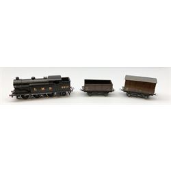 Hornby Dublo - three-rail EDG7 Tank Goods Train set with LMS black 0-6-2 Tank locomotive No.6917, two wagons (lacking brake van), quantity of straight and curved track and controller, in earlier long box.