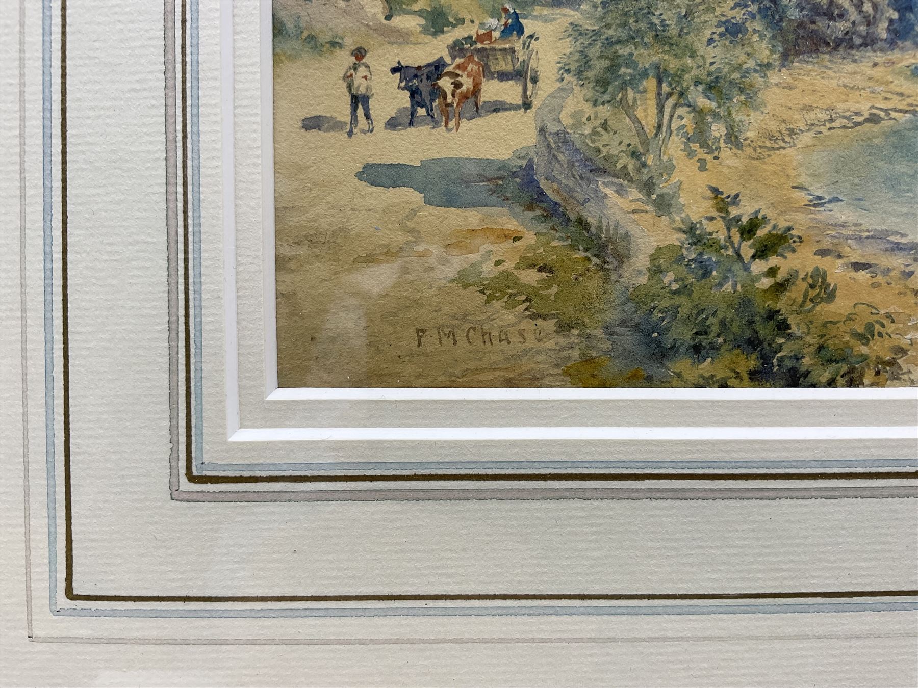 Frank M Chase (British fl.1880-1898): Chillon Castle - Lake Geneva, watercolour signed 20cm x 26cm