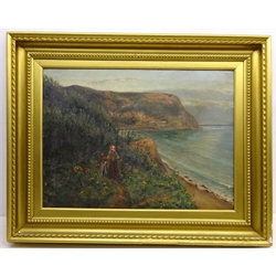  Evening at Runswick Bay, oil on canvas signed and dated 1909 by Frances Watson Sunderland (British 1866-1949) 54cm x 75cm    