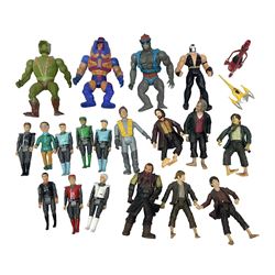 Collection of 80s-00s collectable figures from Lord of the Rings, Masters of the Universe, Thunderbirds etc