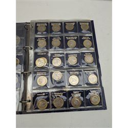 Mostly Queen Elizabeth II commemorative coins, including commemorative crowns, various two pound coins with 1986 'Commonwealth Games', 1989 'Bill of Rights', 1994 'Bank of England', 2014 'WWI Centenary', 2005 'End of WWII 60th Anniversary', 2016 'Great Fire of London' etc, old round one pound coins, fifty pence coins with 2003 'Suffragettes', 2007 'Scouts', 2016 'Battle of Hastings', various Olympic Games etc and a small quantity of other coinage