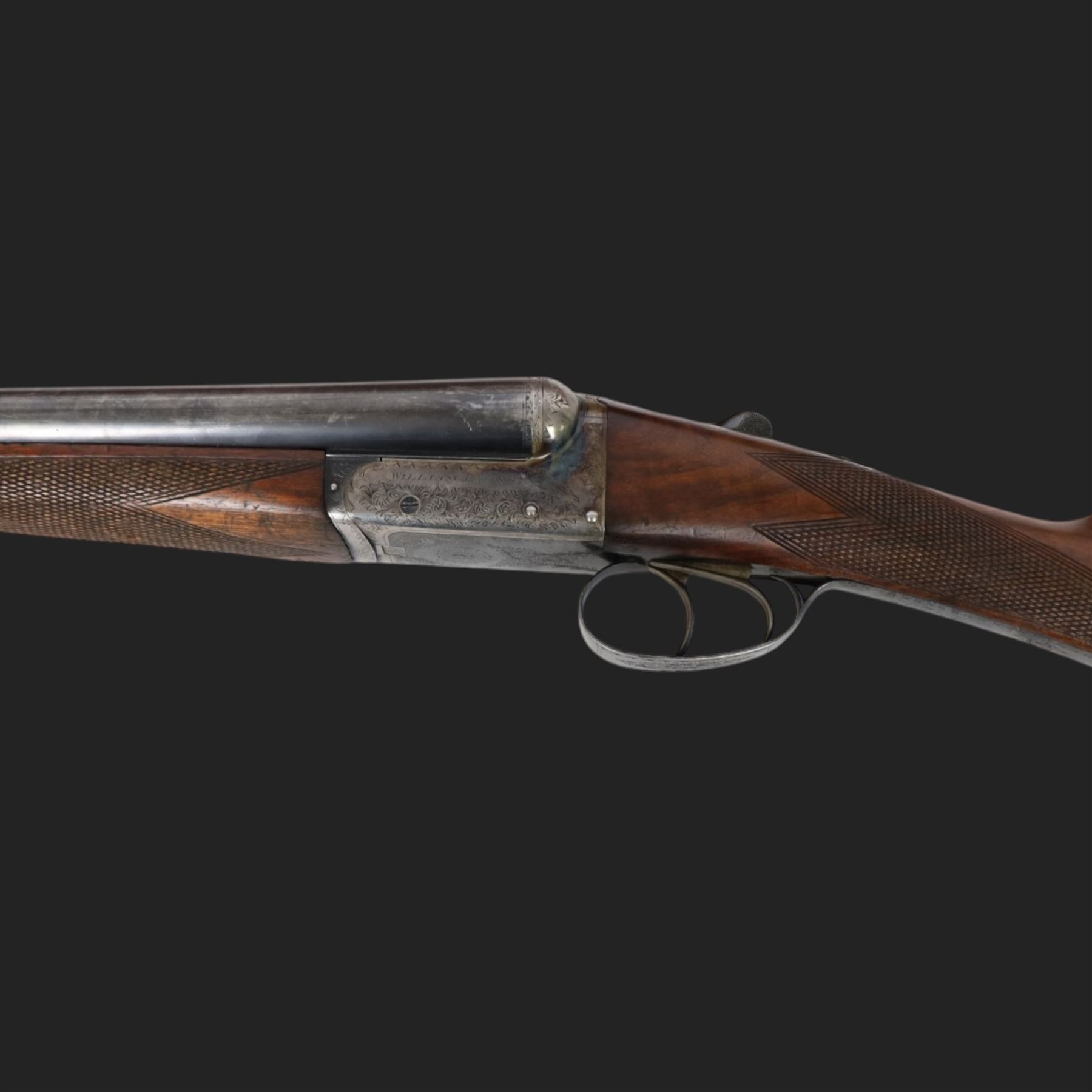 William Evans 12 bore double trigger boxlock ejector, side by side double barrel shotgun with 66cm (26