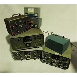  Heathkit communication equipment by Daystrom including SB101, SB303, SB401, Electronic Switch S-3U, A.C. Power Supply, Reflected Power Meter etc (7)  