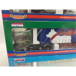 Corgi - three 'Hauliers of Renown' limited edition 1:50 scale heavy haulage vehicles comprising CC13803 Mercedes-Benz Actros Curtainside Robert Summers Transport Limited; and CC13406 MAN TGA XXL Box Trailer Saints Transport; all boxed (3)