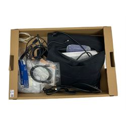 DELL i7 XPS 8900 series computer with monitor and various accessories including: LG BP250 Blu-ray player, SONY floppy disc drive etc. on stand