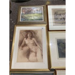 Collection of principally early 20th century watercolours, artists including M Thorpe, WH Sugden, Johnstone Rough, Percy Lancaster, Kenneth Holmes, William Ashton, James Leslie Brooke, Tom Whitehead, Mary Ann Lord, etc (12)