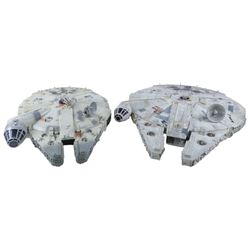 Two Star Wars Millennium Falcon models, comprising Kenner Power of the Force and a custom ...