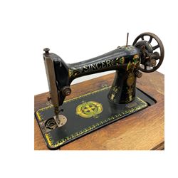 Singer treadle sewing machine and table top sewing machine (2)