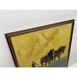 For A Certain Harvest Invest in National Savings, designed by Chambers, framed, H80cm,