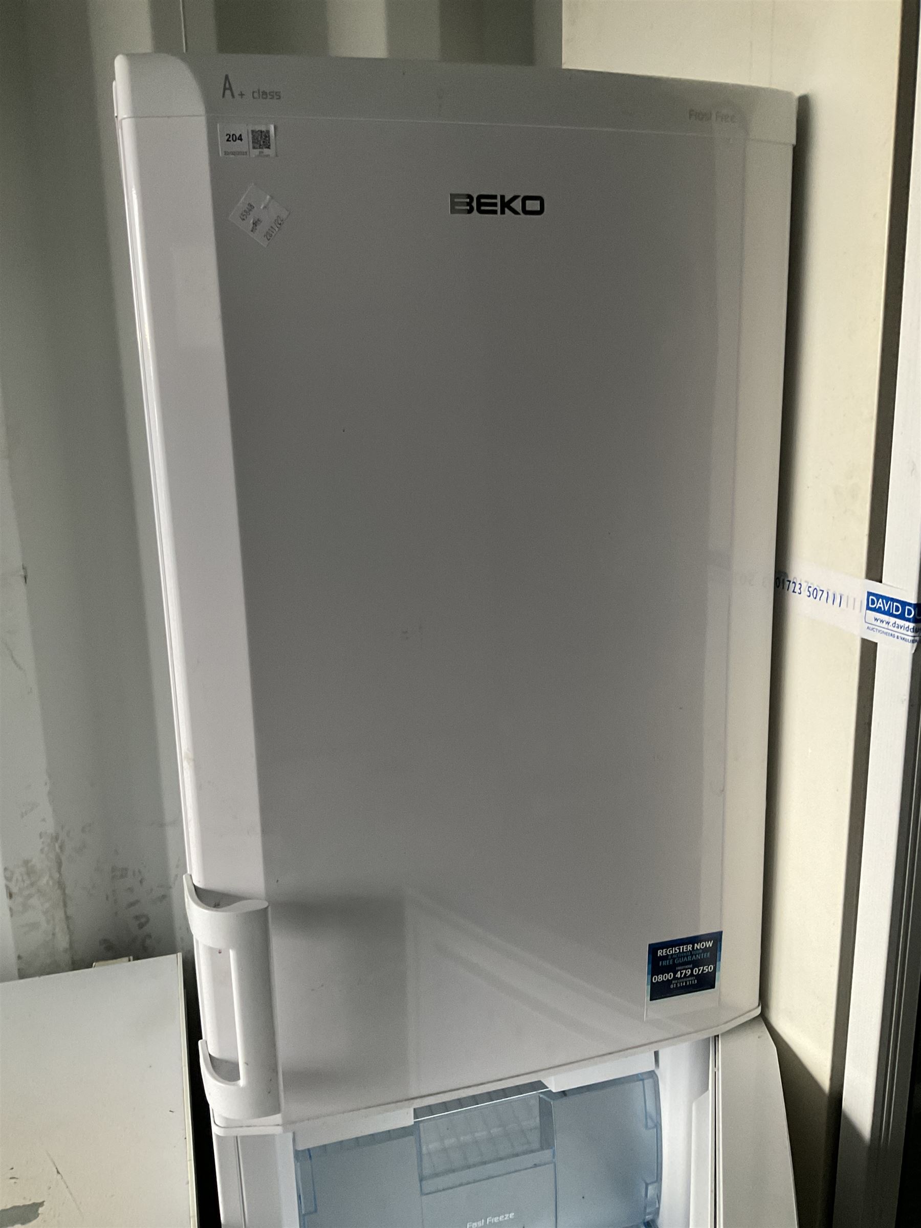 BEKO CXF5104W A+ Class Frost free fridge freezer  - THIS LOT IS TO BE COLLECTED BY APPOINTMENT FROM DUGGLEBY STORAGE, GREAT HILL, EASTFIELD, SCARBOROUGH, YO11 3TX