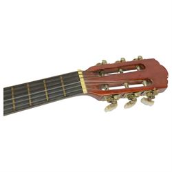 Two Japanese Toyama children's 1/4 size classical guitars, L75cm